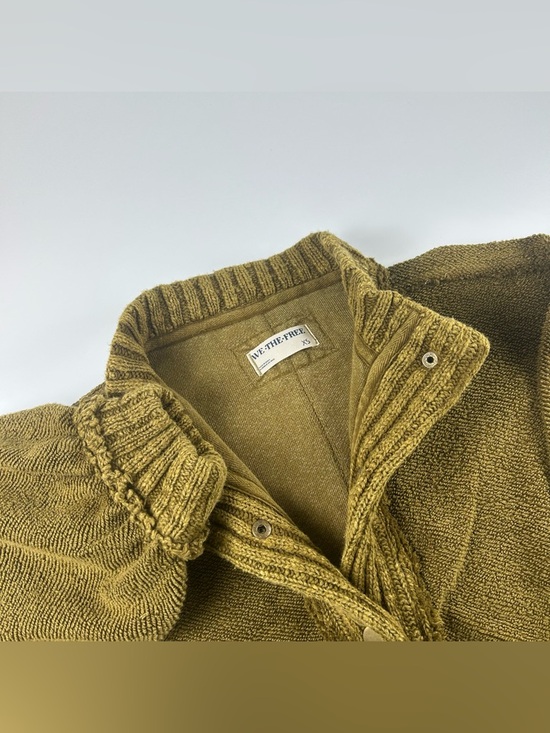 We The Free Sweaters - We The Free WMNS SZ XS Cute In This Cardi Green Boho Puff Sleeve Grunge Slouchy